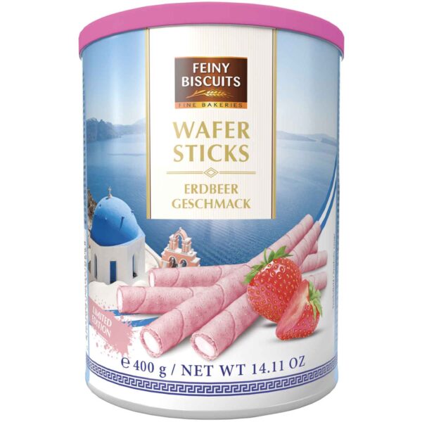Feiny Biscuits Wafer Sticks Erdbeercreme 400g No1 0851