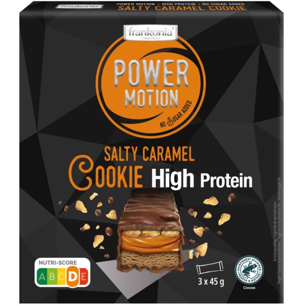 Frankonia Power Motion Salted Caramel Cookie Proteinriegel 135g No1 4302