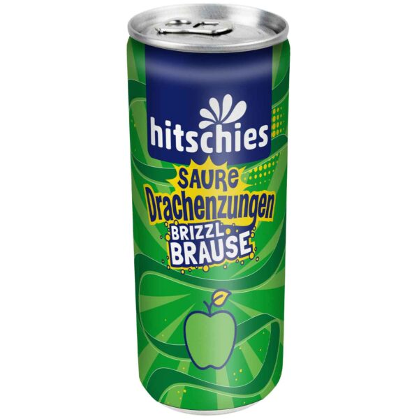 Hitschies Saure Drachenzungen Brizzl Brause Apfel 250ml No1 4152
