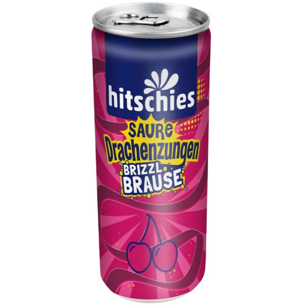 Hitschies Saure Drachenzungen Brizzl Brause Kirsche 250ml No1 4415