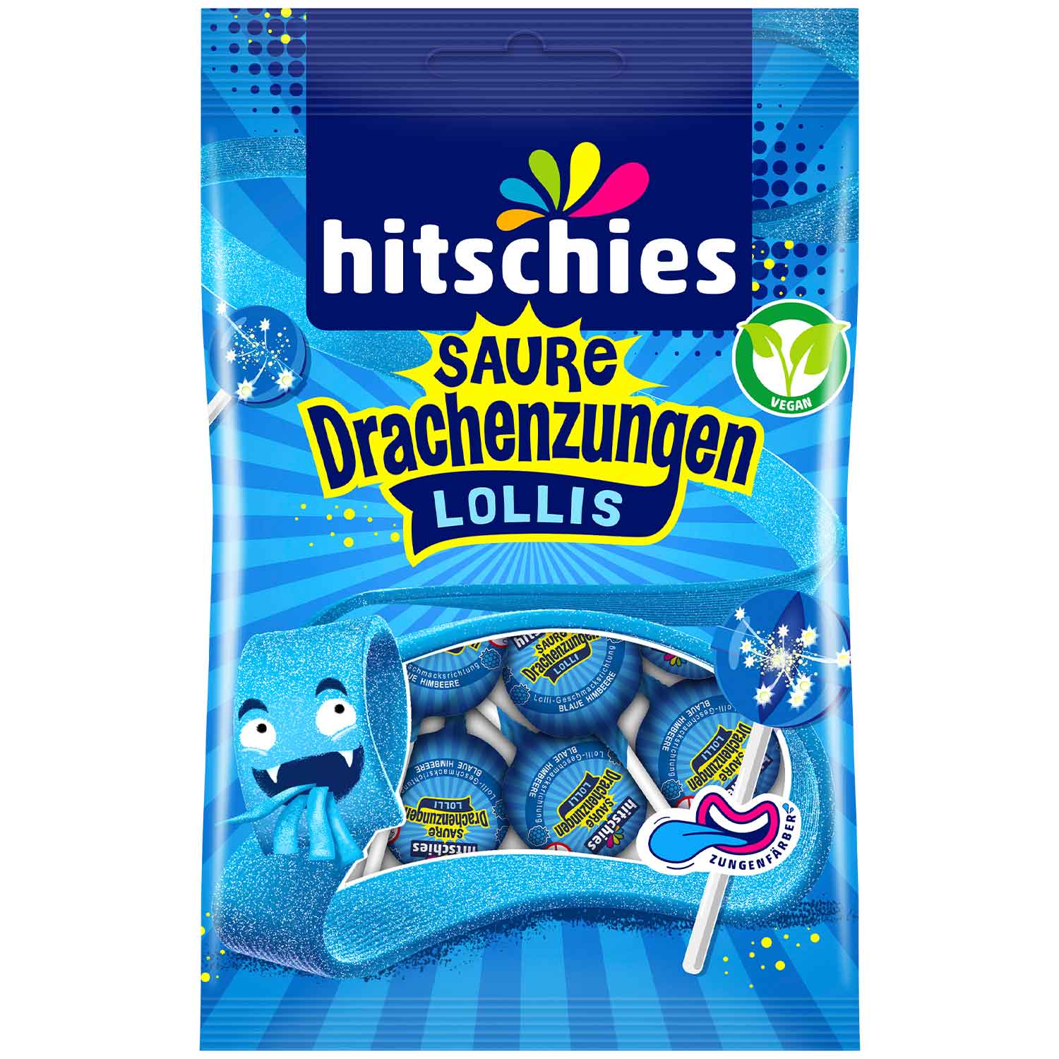 hitschies-saure-drachenzungen-lollis-128g-no1-5331 Hitschies Saure Drachenzungen Lollis 128g No1 5331