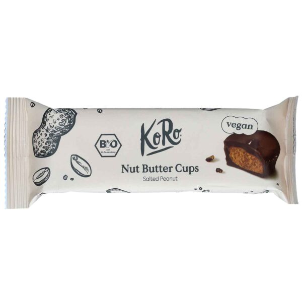 Koro Bio Nut Butter Cups Salted Peanut Vegan 3x13g No1 1350