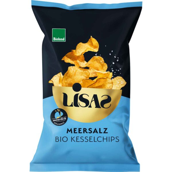 Lisas Bio Kesselchips Meersalz 50g No1 4419