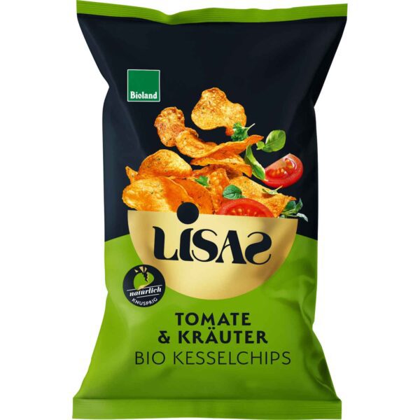 Lisas Bio Kesselchips Tomate Amp Kraeuter 50g No1 5005