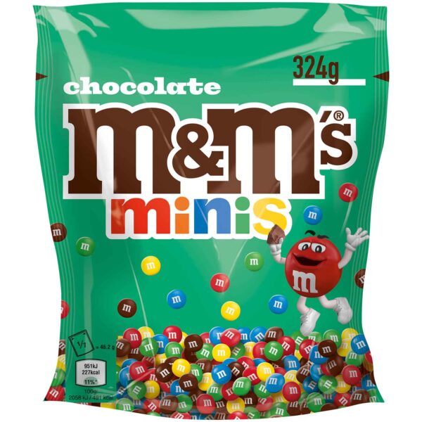 M Amp M 039 S Chocolate Minis 324g No1 4355