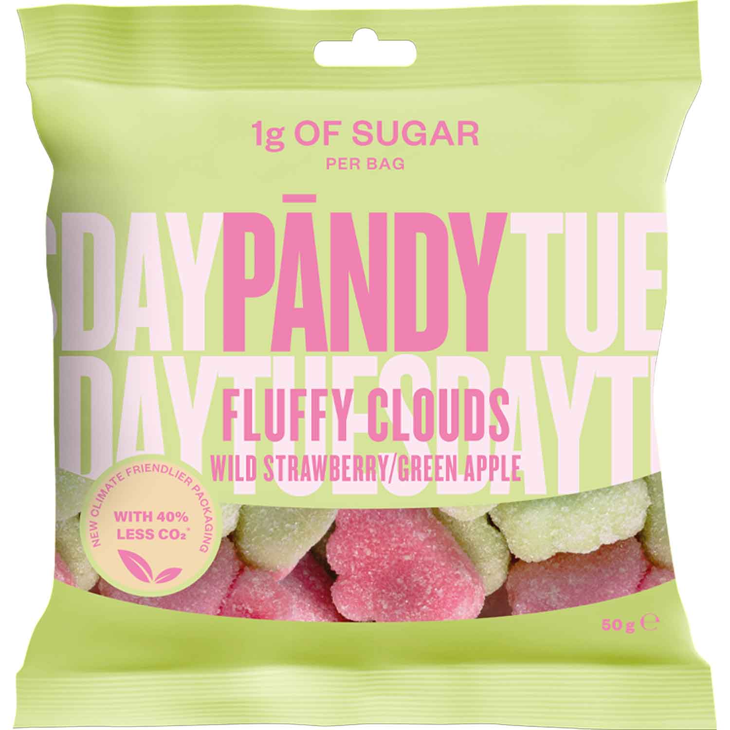 pandy-fluffy-clouds-wild-srawberry-green-apple-50g-no1-2715 Pandy Fluffy Clouds Wild Srawberry Green Apple 50g No1 2715