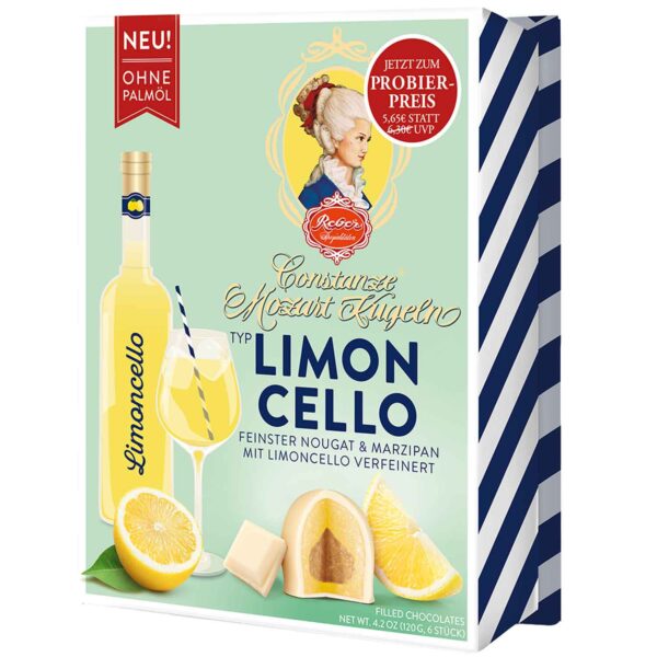 Reber Mozart Kugeln Limoncello 6er No1 0120
