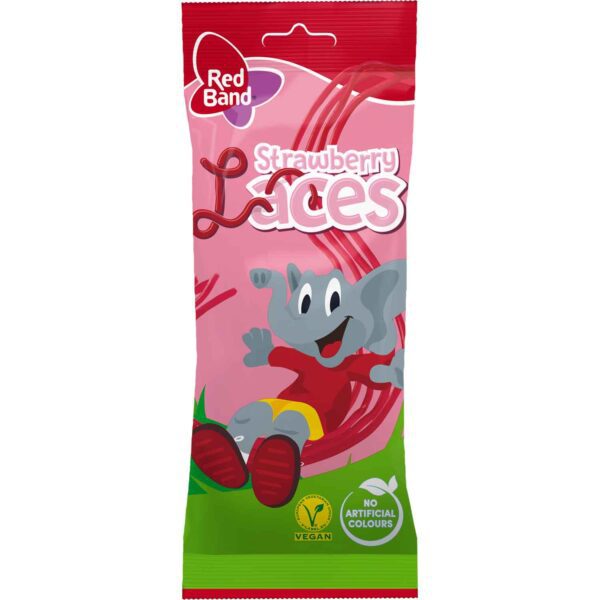 Red Band Strawberry Laces 100g No1 4301
