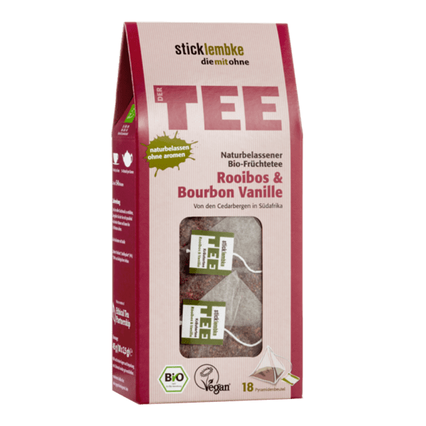 Stick Lembke Bio Rooibos Bourbon Vanille 18 Pyramidenbeutel 1035235359