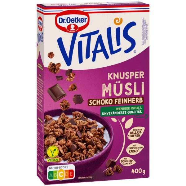 Vitalis Knusper Muesli Schoko Feinherb 400g No1 5946