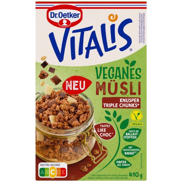 Vitalis Knusper Triple Chunks Vegan 410g No1 4057